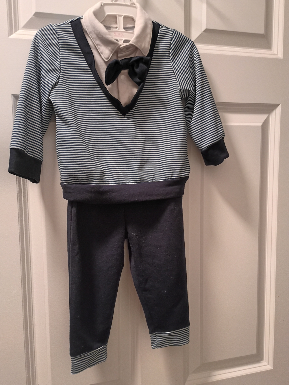 SHEIN Navy & White Striped Women's Top